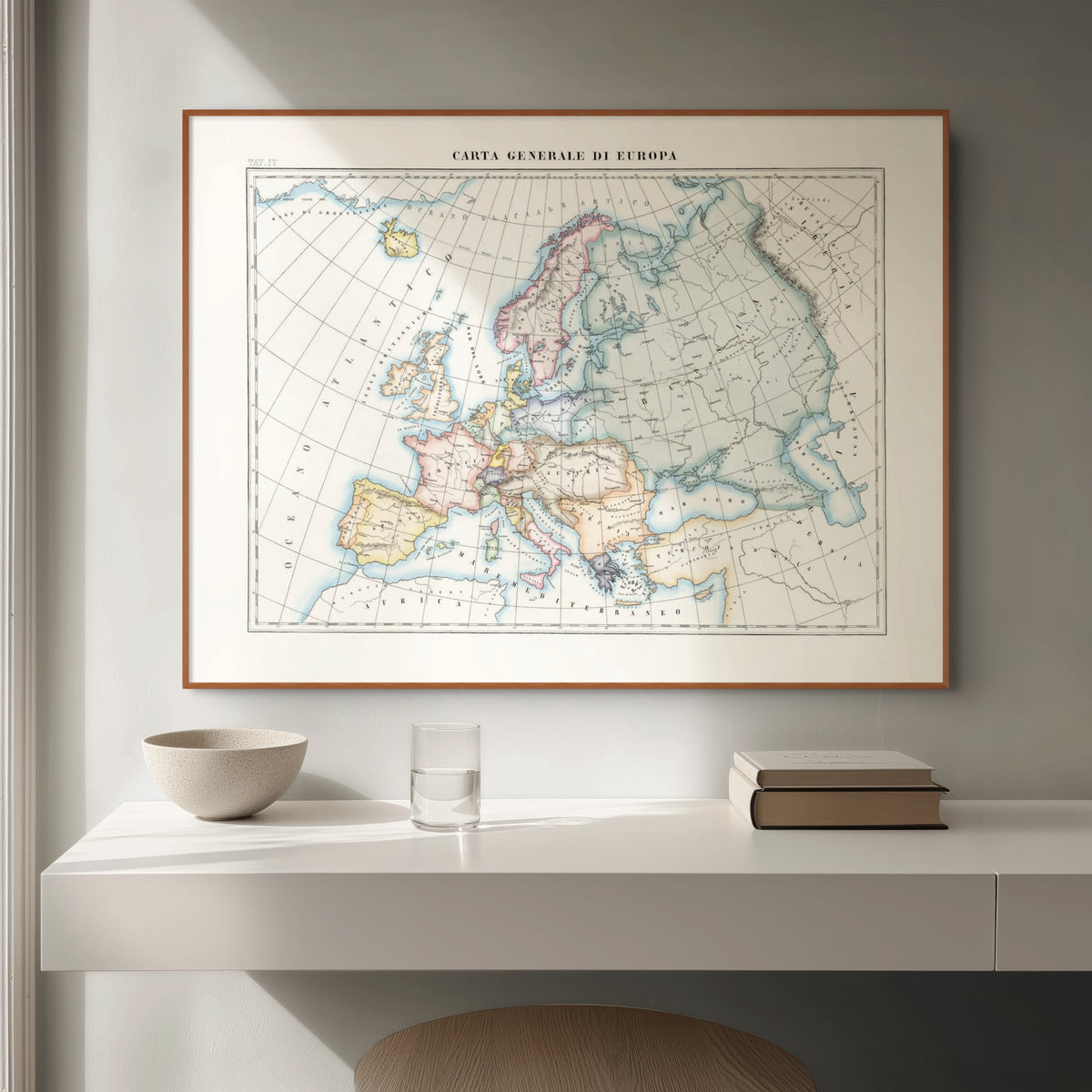 Kirchenatlas | Europa | Vintage Map