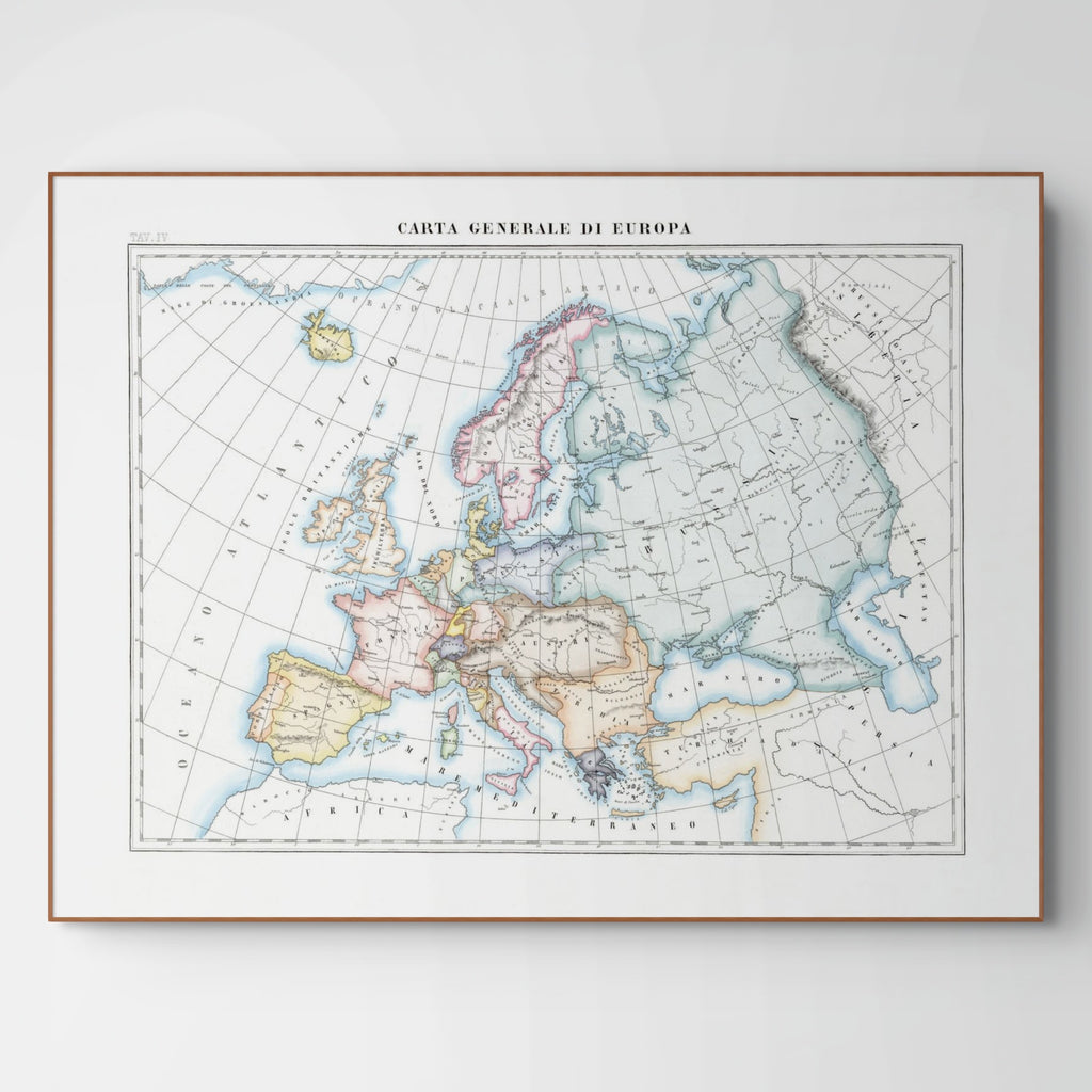 Kirchenatlas | Europa | Vintage Map