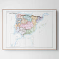 Kirchenatlas | Spanien | Portugal | Vintage Map