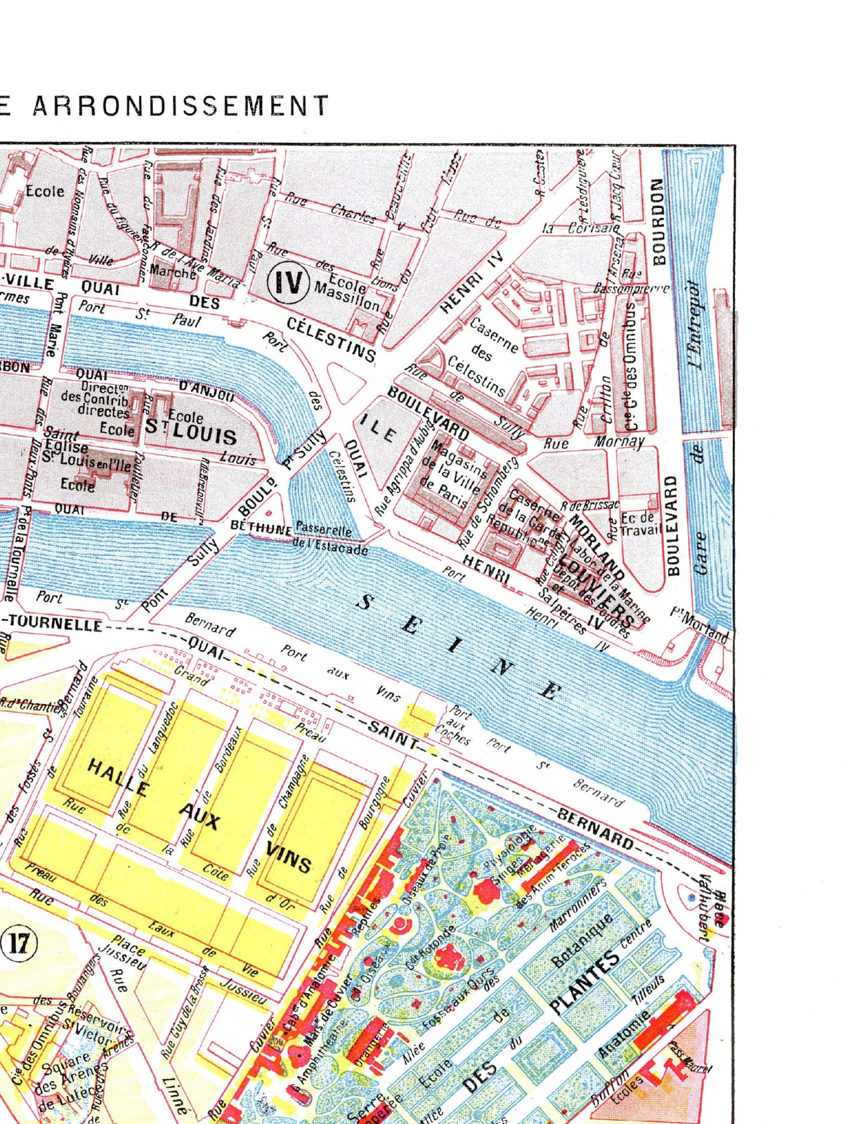 Paris | 1900 | 05. Arrondissement | Vintage Map