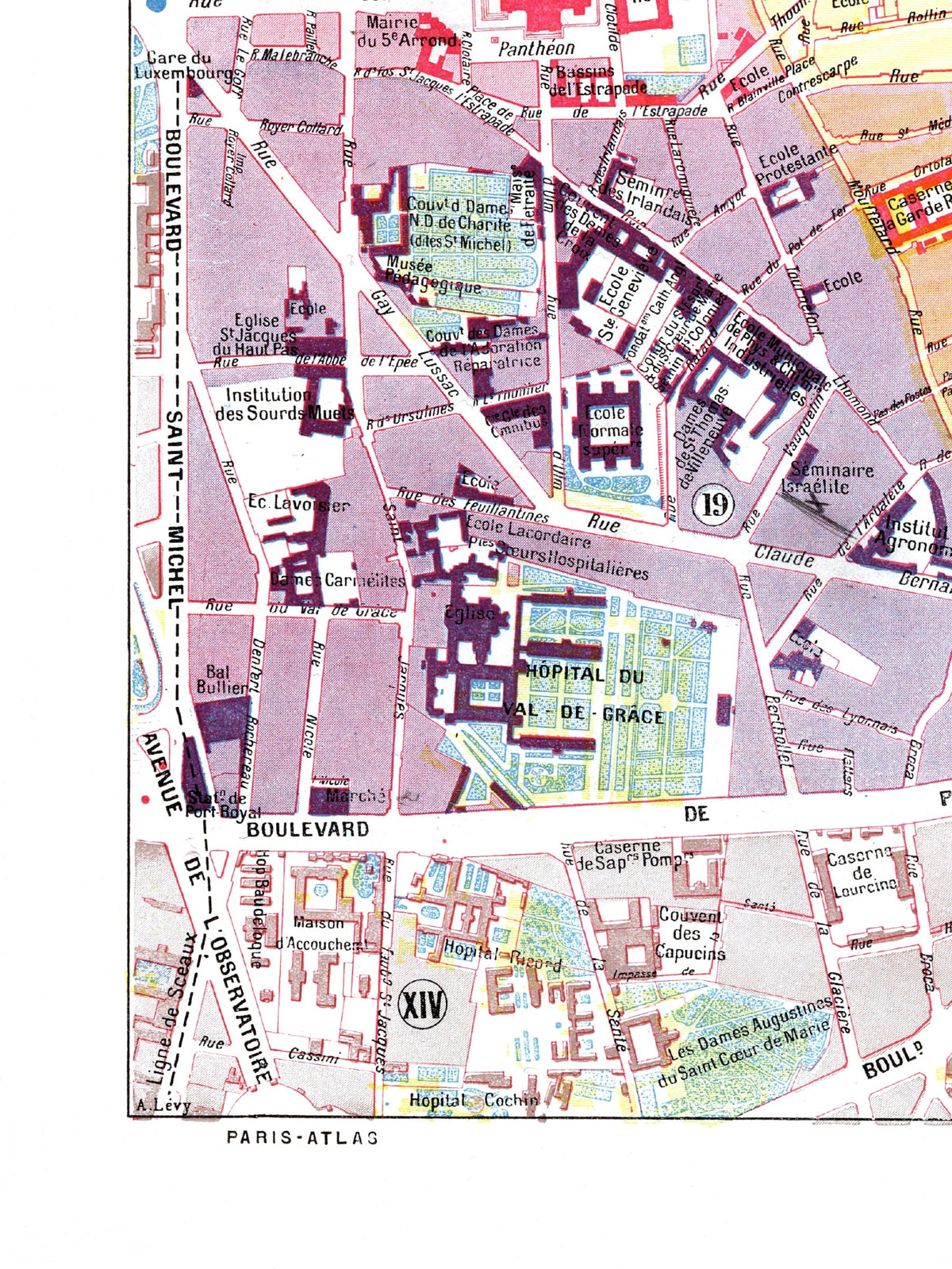 Paris | 1900 | 05. Arrondissement | Vintage Map