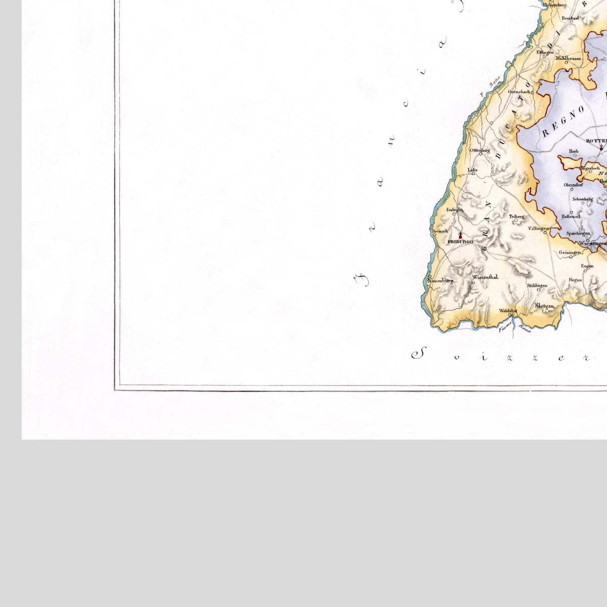 Kirchenatlas | Freiburg | Vintage Map