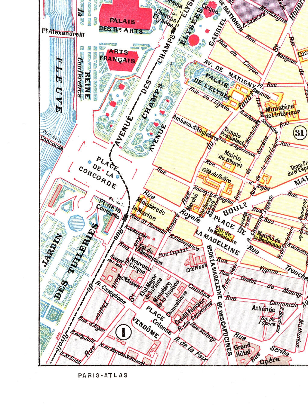 Paris | 1900 | 08. Arrondissement | Vintage Map