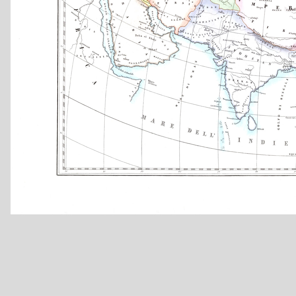 Kirchenatlas | Asien | Vintage Map