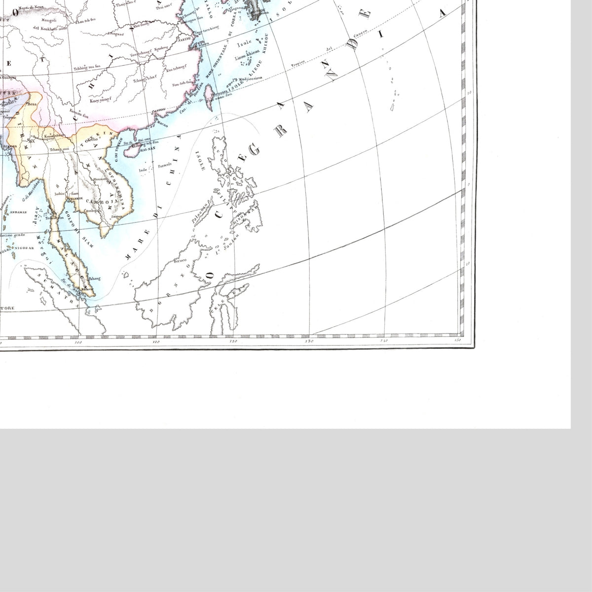 Kirchenatlas | Asien | Vintage Map