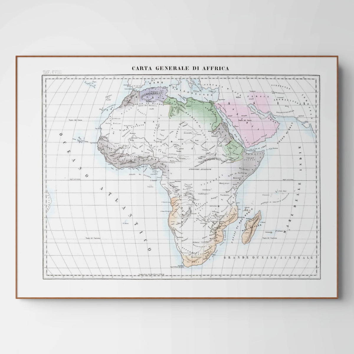 Kirchenatlas | Afrika | Vintage Map
