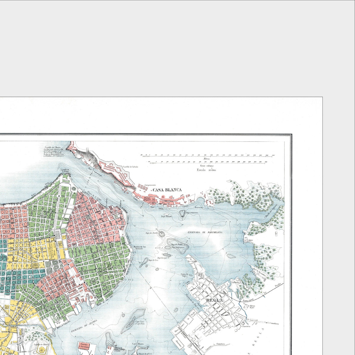 Havanna | Stadtplan | Vintage Map | 1881