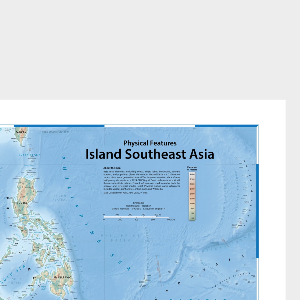 Landkarte der Inselwelt Südost-Asiens | 2025
