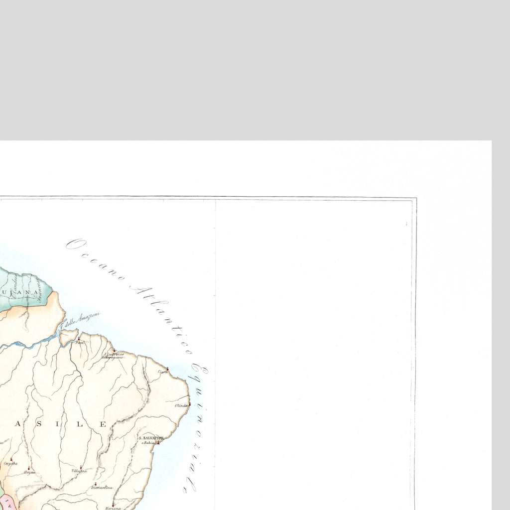 Kirchenatlas | Süd-Amerika | Vintage Map
