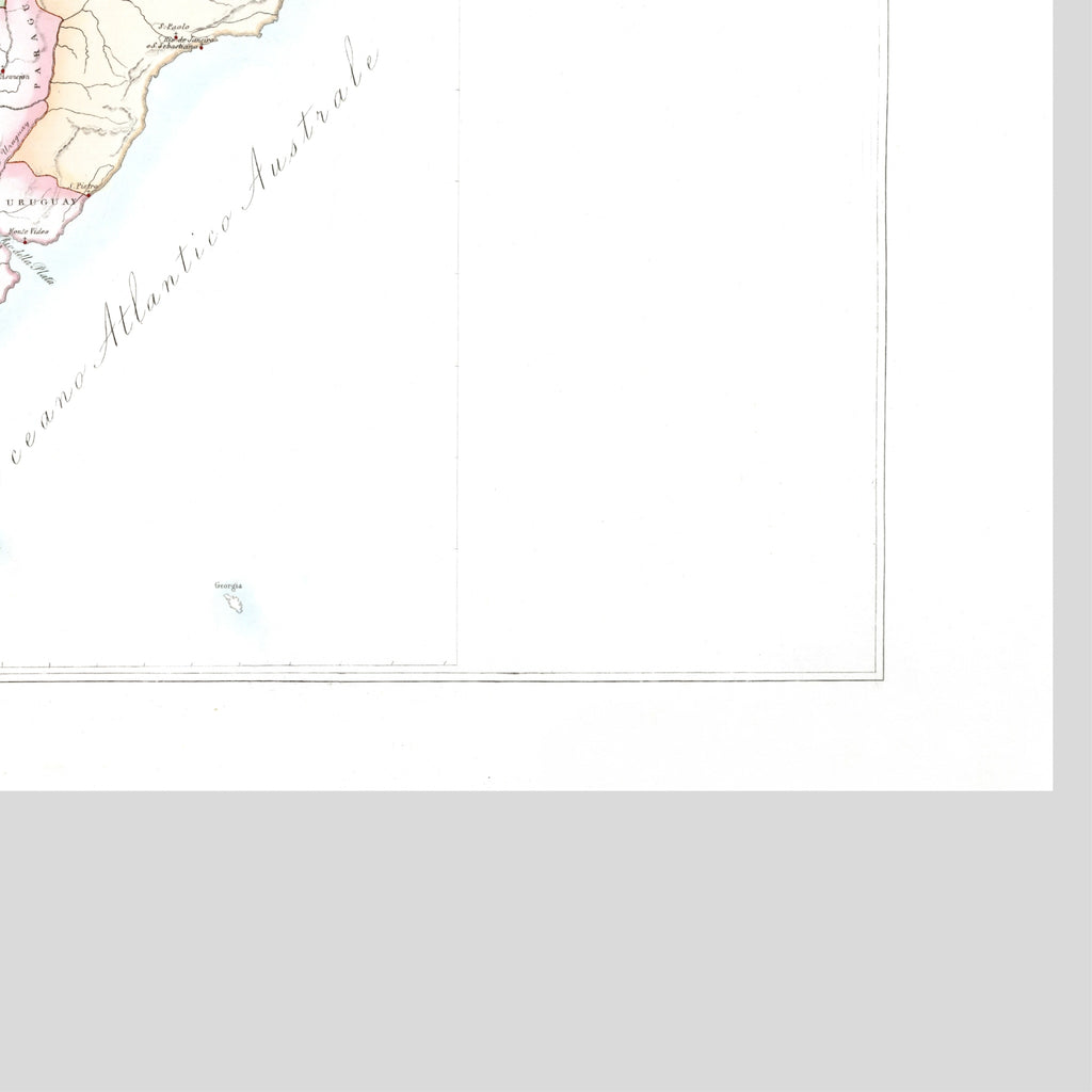 Kirchenatlas | Süd-Amerika | Vintage Map