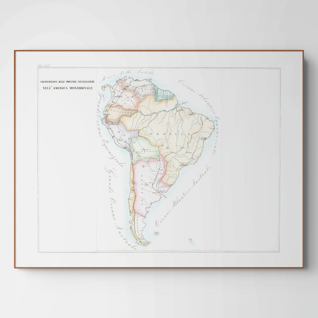 Kirchenatlas | Süd-Amerika | Vintage Map
