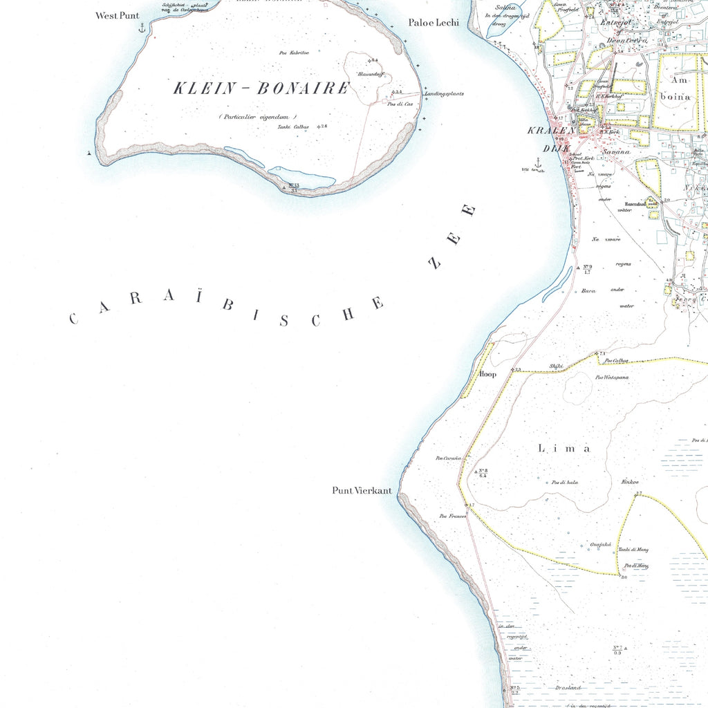 Bonaire | Landkarte | 1915