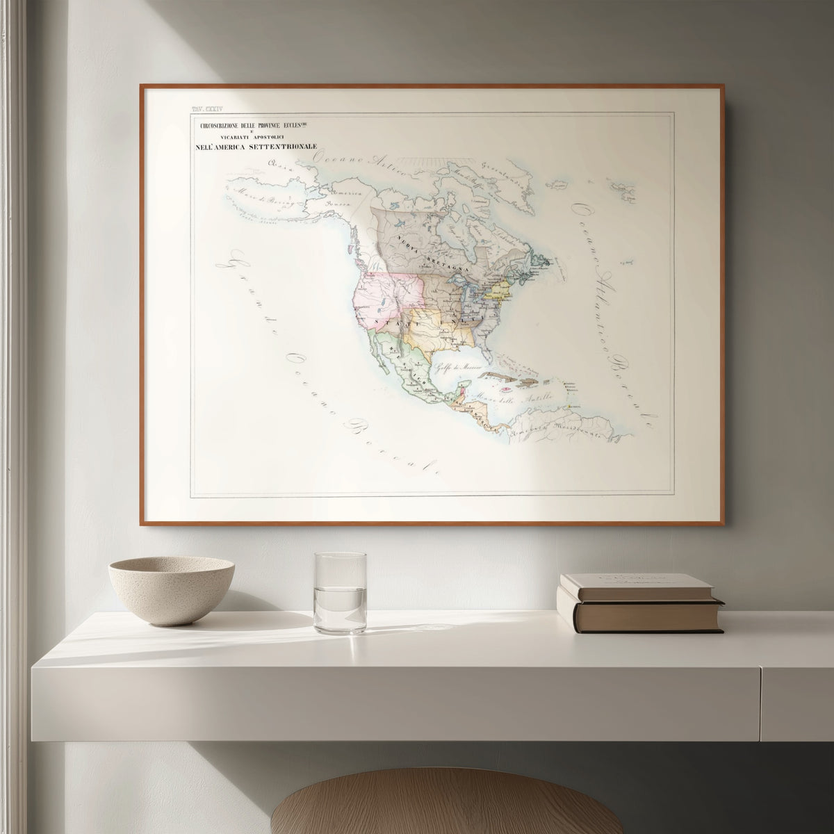 Kirchenatlas | Nord-Amerika | Vintage Map