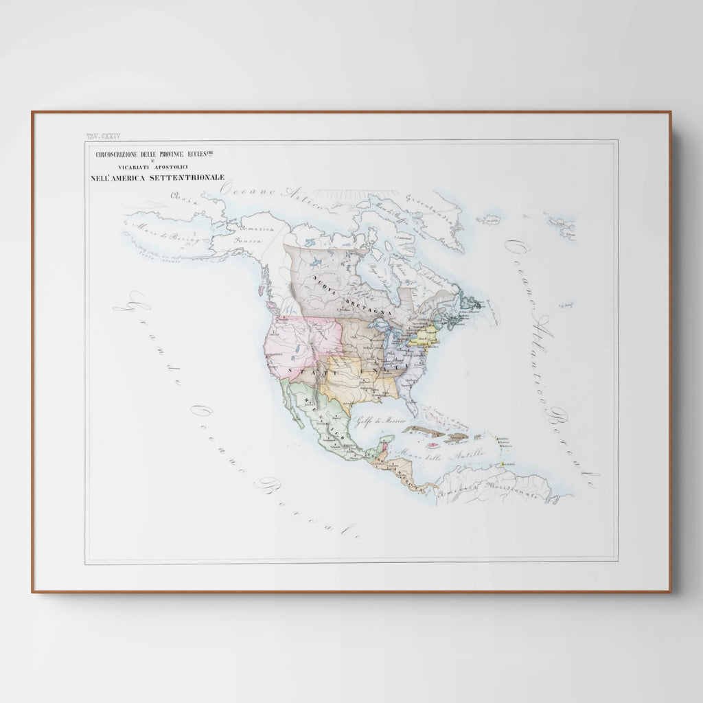 Kirchenatlas | Nord-Amerika | Vintage Map