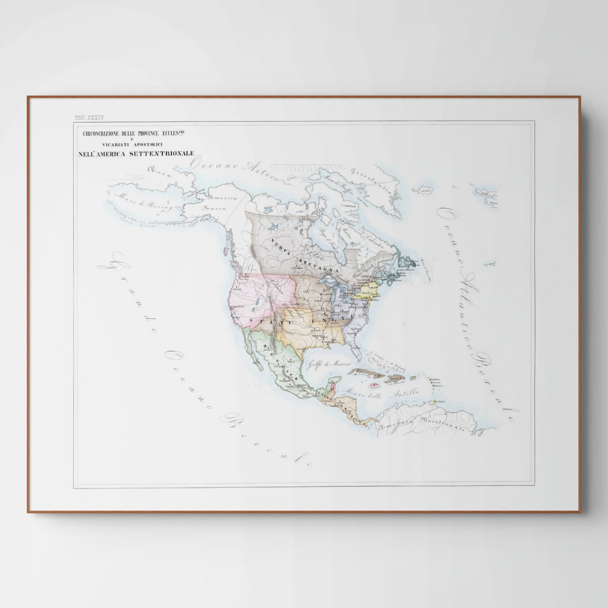 Kirchenatlas | Nord-Amerika | Vintage Map