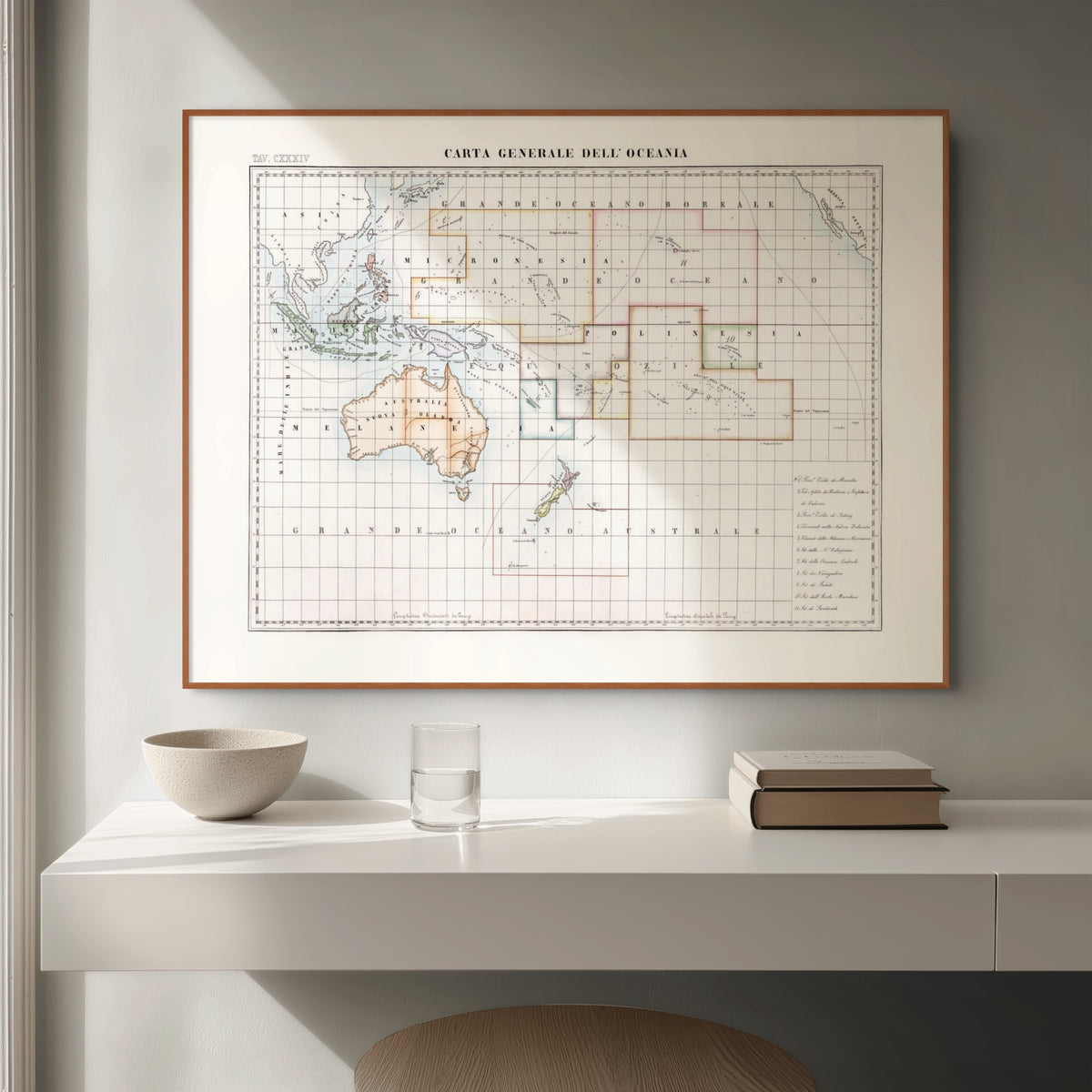 Kirchenatlas | Australien | Ozeanien | Vintage Map