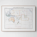 Kirchenatlas | Australien | Ozeanien | Vintage Map