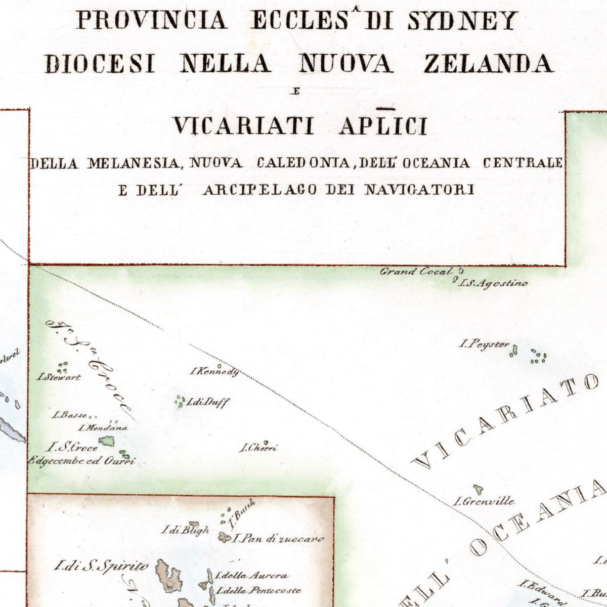 Kirchenatlas | Australien | Vintage Map