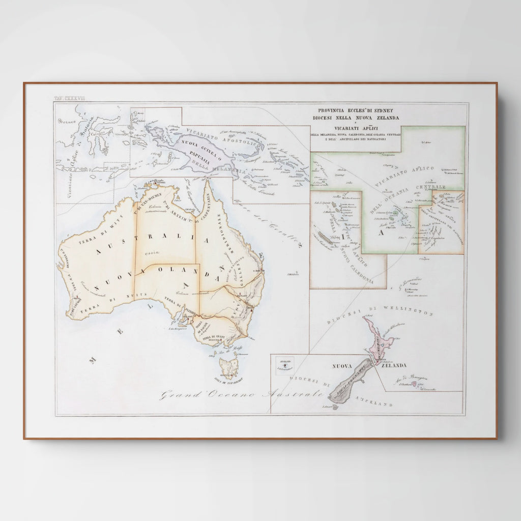 Kirchenatlas | Australien | Vintage Map