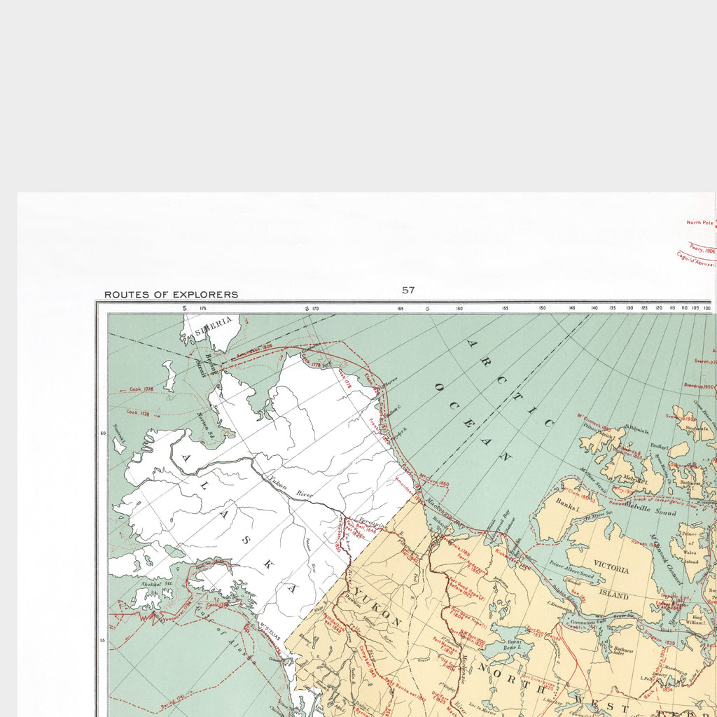 Kanada |  Entdecker | Kolonialgeschichte | Vintage Map