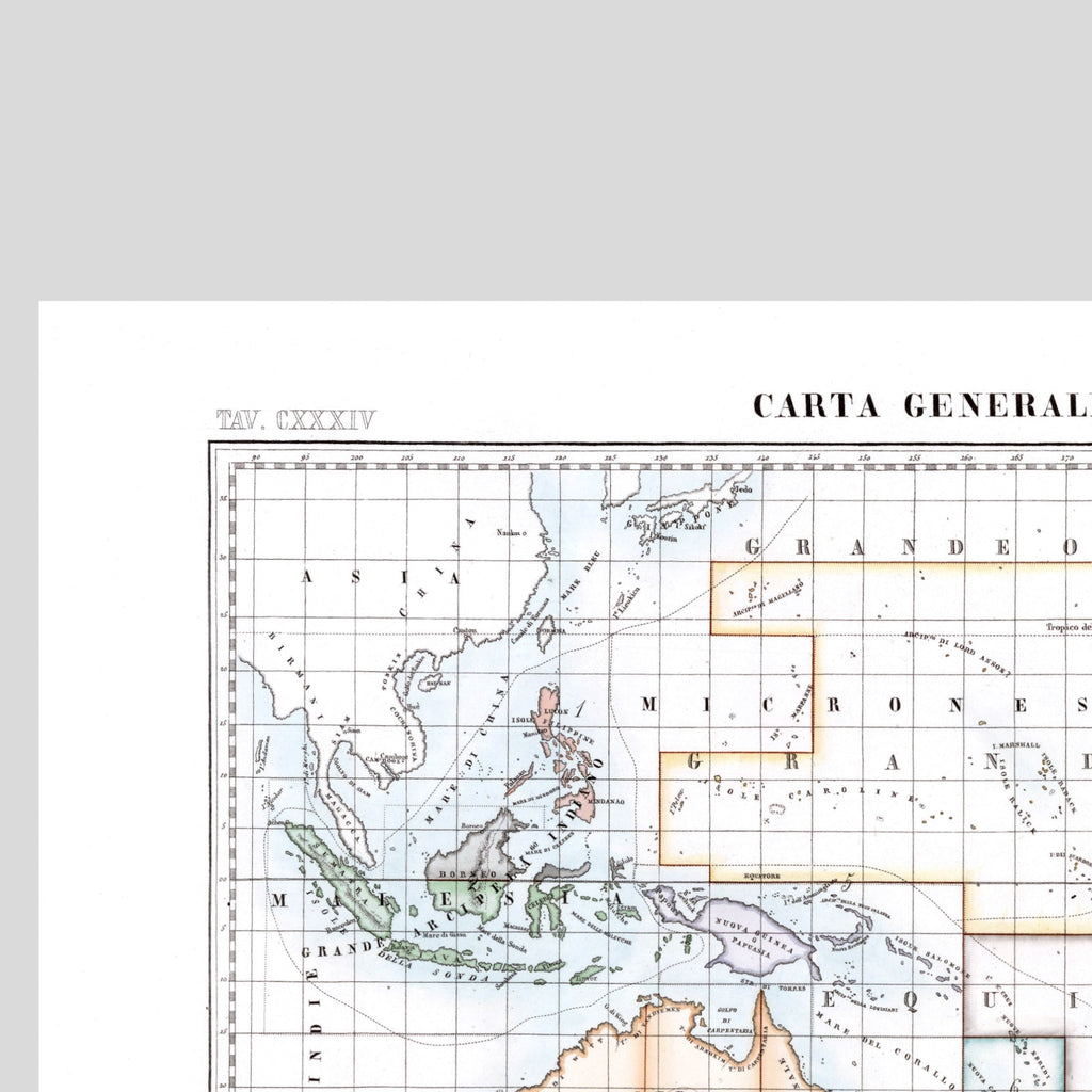 Kirchenatlas | Australien | Ozeanien | Vintage Map