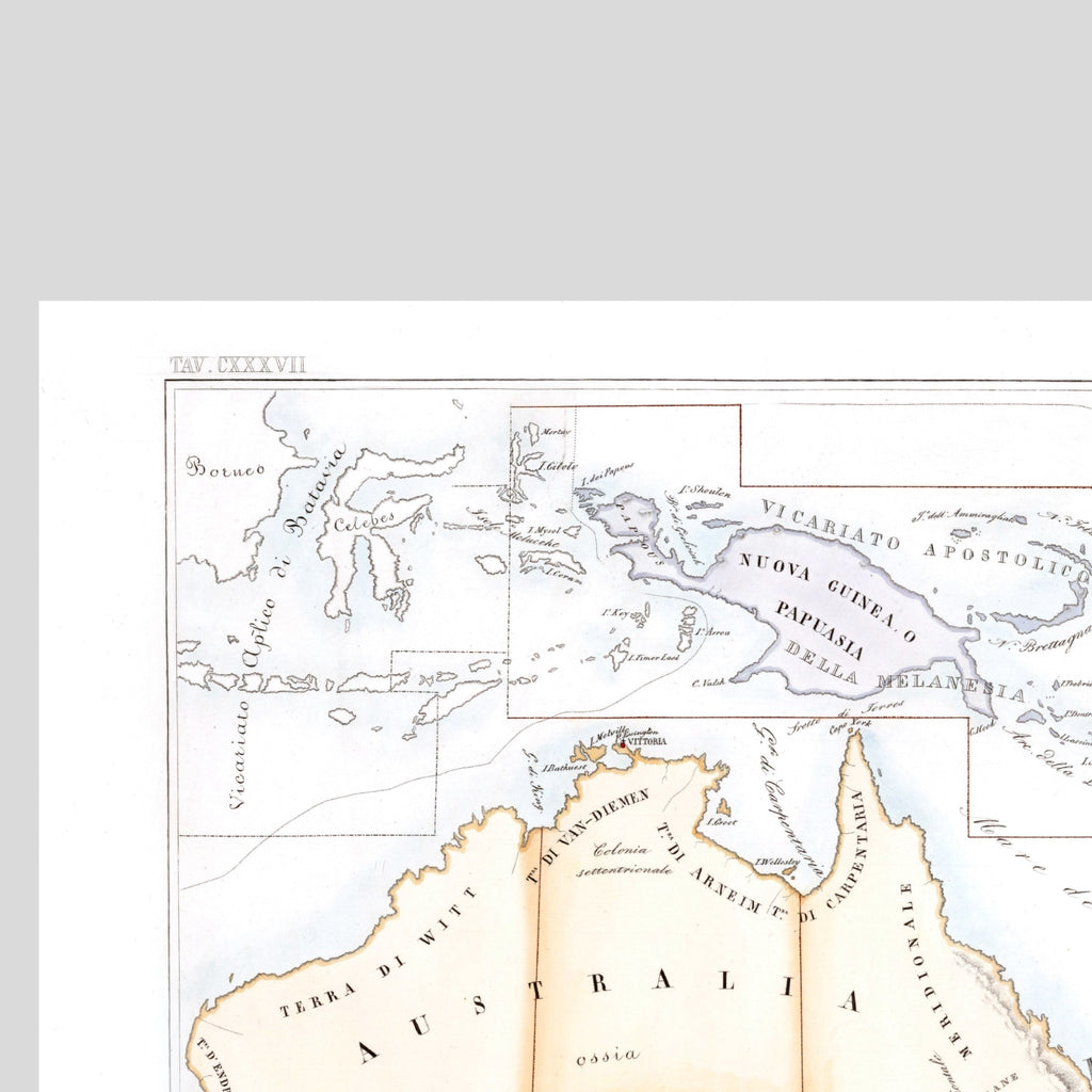 Kirchenatlas | Australien | Vintage Map