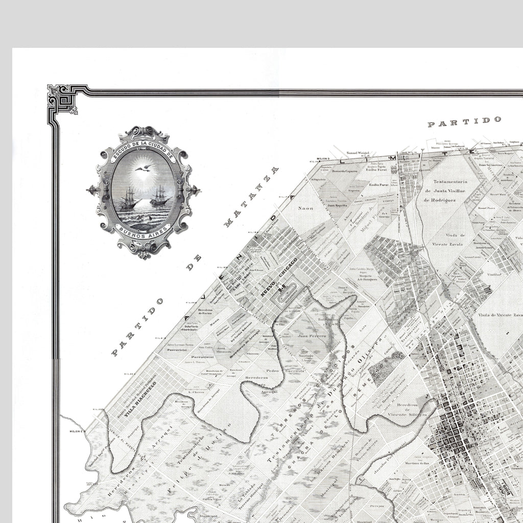 Buenos Aires | Argentinien | Stadtplan | Vintage Map