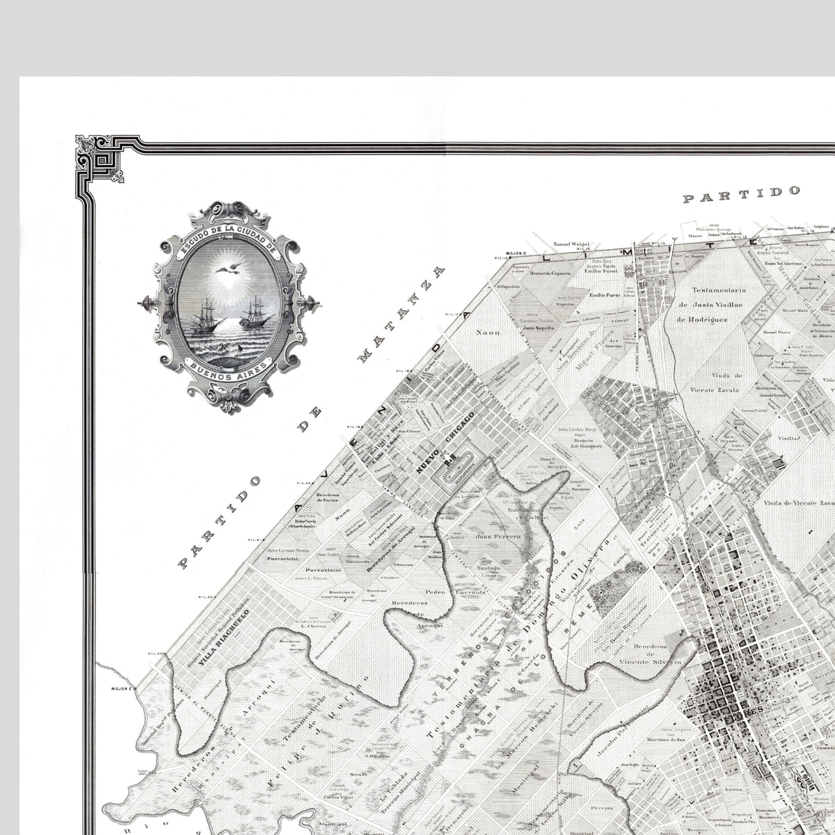 Buenos Aires | Argentinien | Stadtplan | Vintage Map