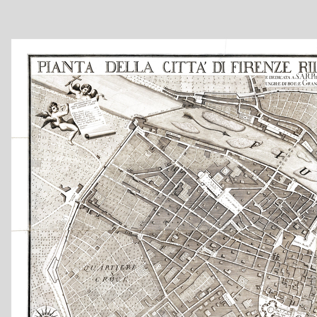 Florenz | Italien | Stadtplan | Vintage Map