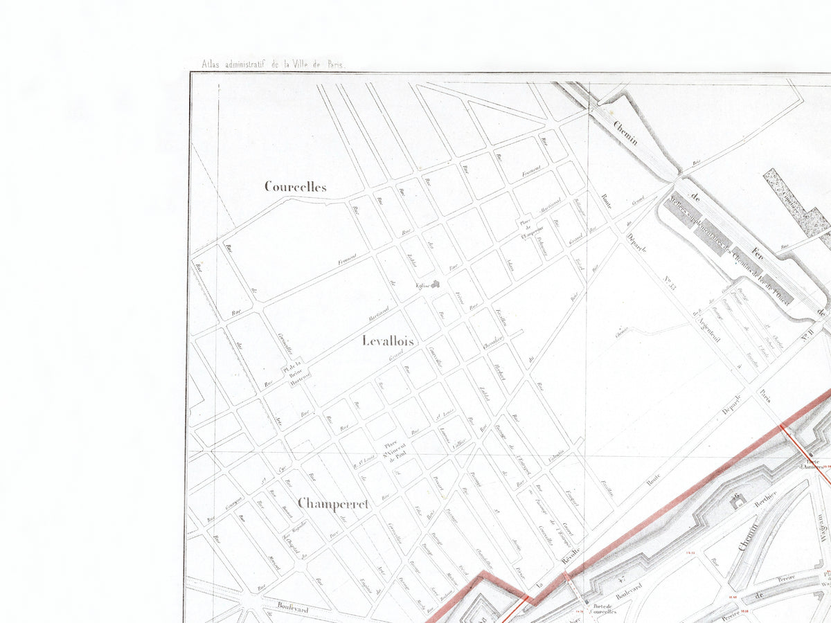 Haussmann | Paris | 17. Arrondissement | Vintage Map