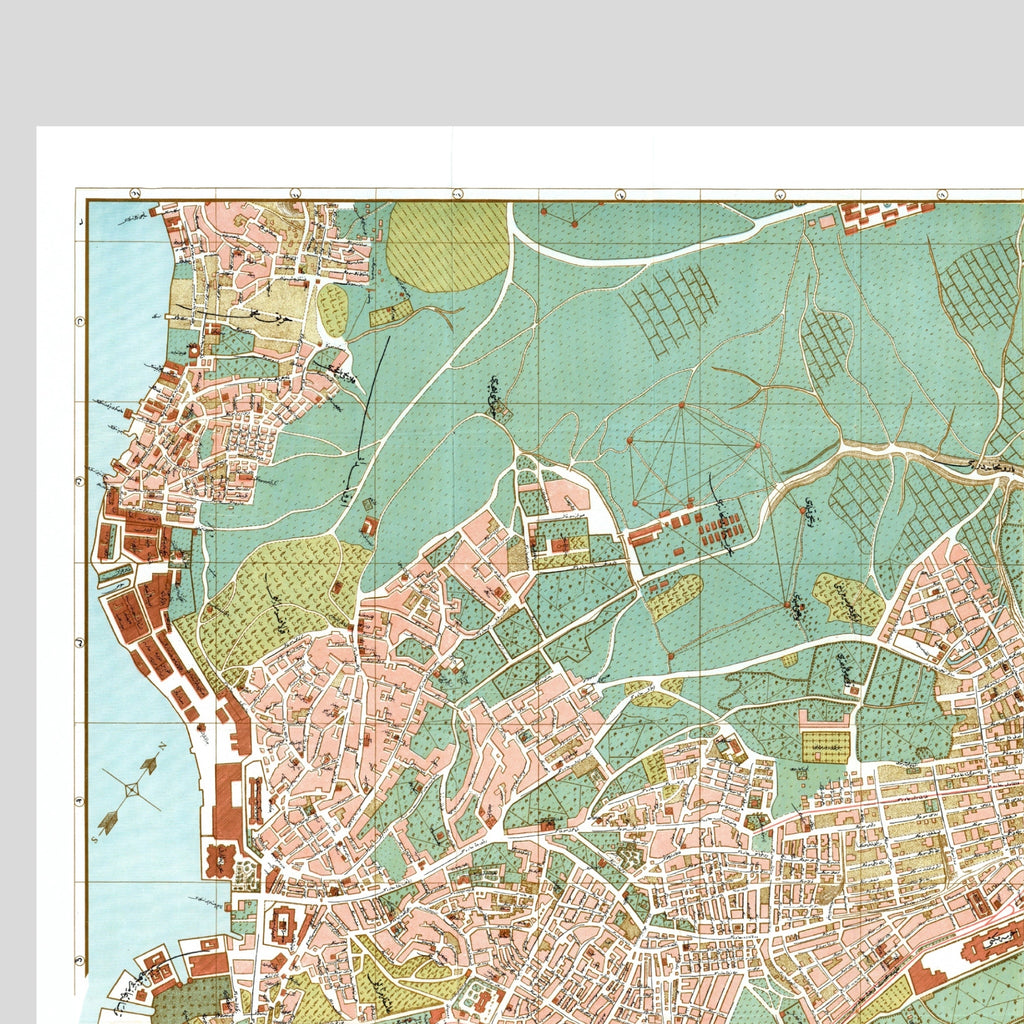 Istanbul Beyoğlu 1918 | Historischer Stadtplan