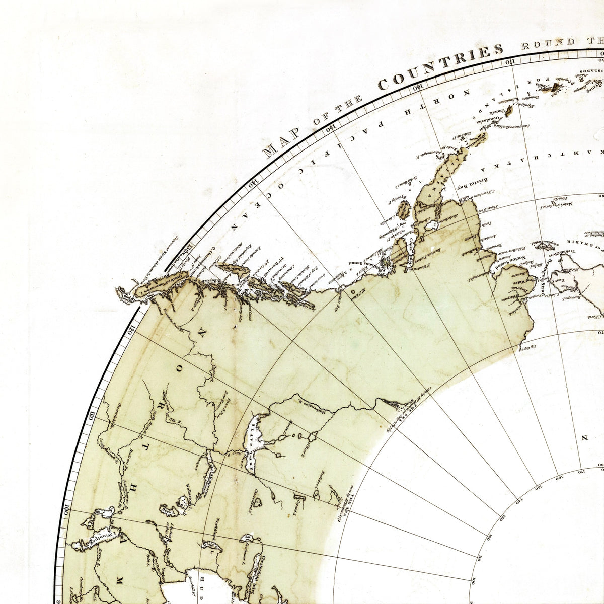 Arktis-Landkarte | 1818 | Vintage Map
