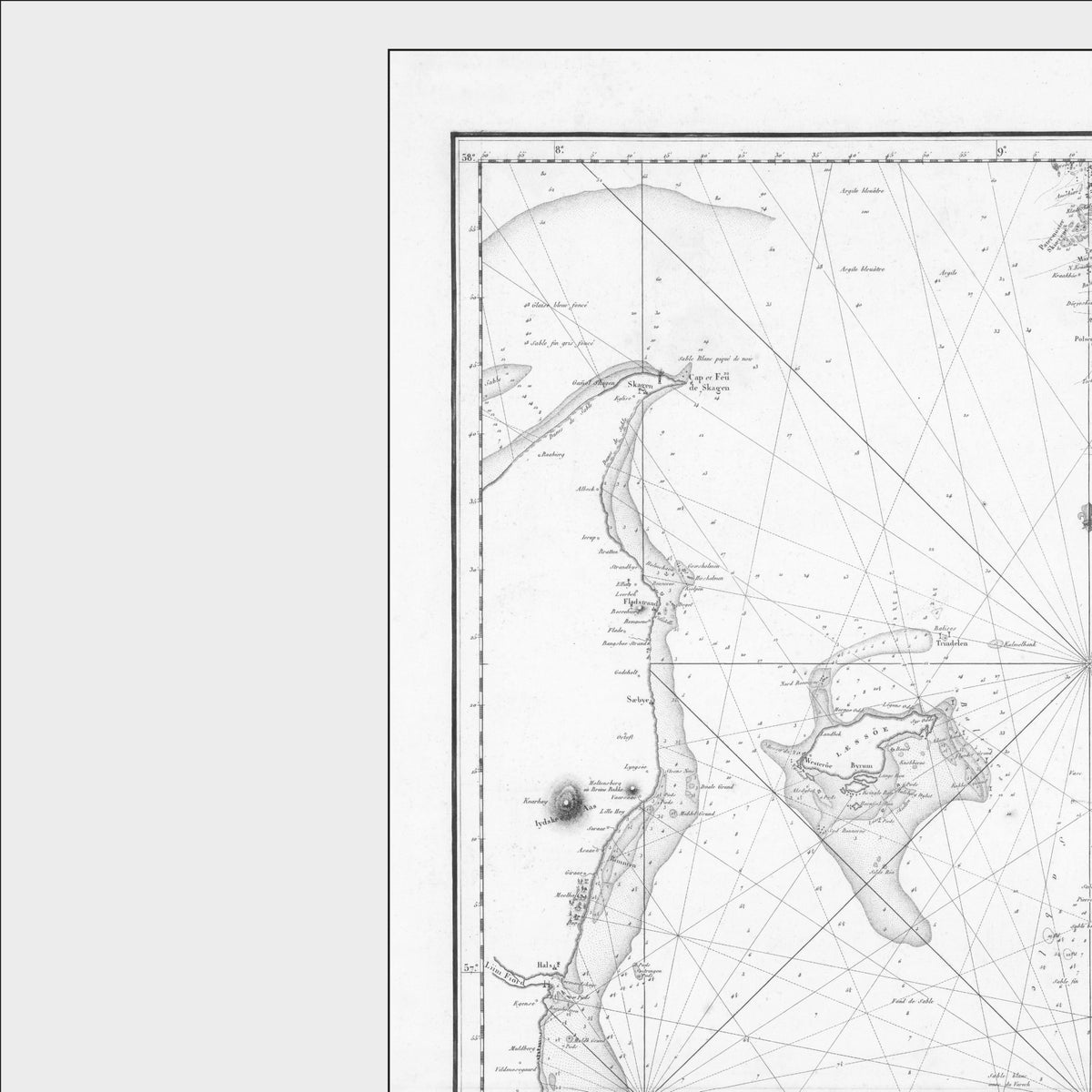 Kattegat | Seekarte | Karte von 1804