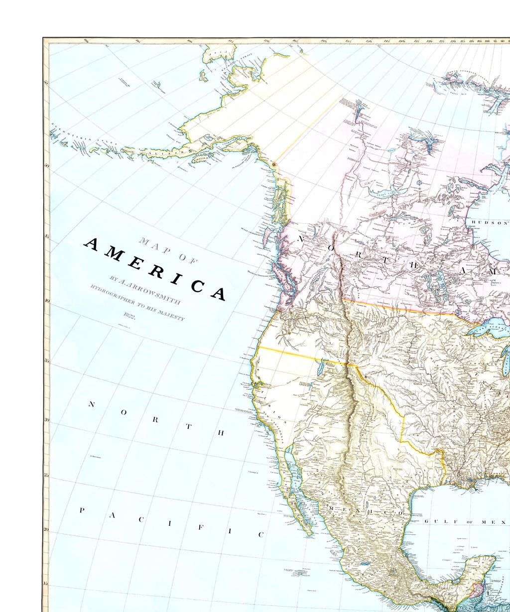 Amerika | Historische Karte | 1827