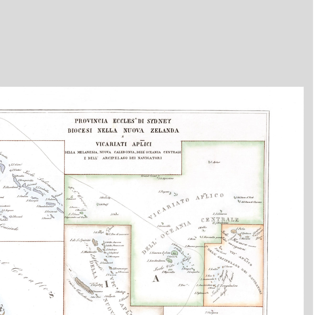Kirchenatlas | Australien | Vintage Map
