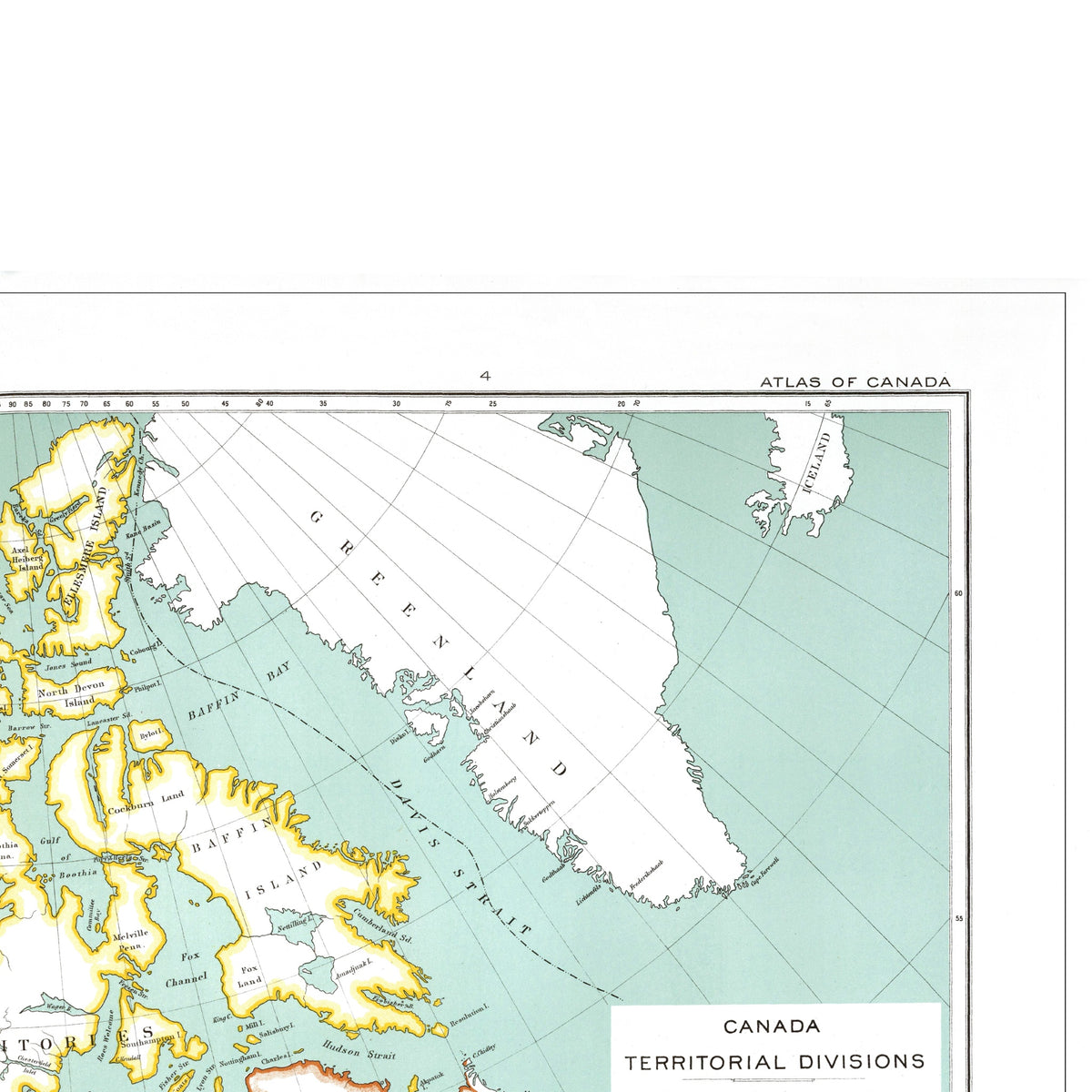 Kanada |  Provinzen | Territorien | Vintage Map