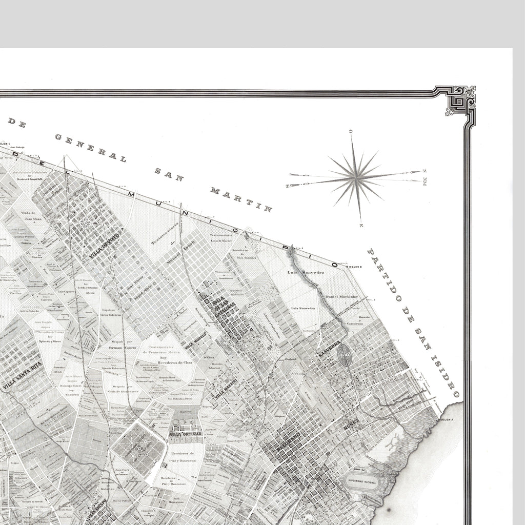 Buenos Aires | Argentinien | Stadtplan | Vintage Map