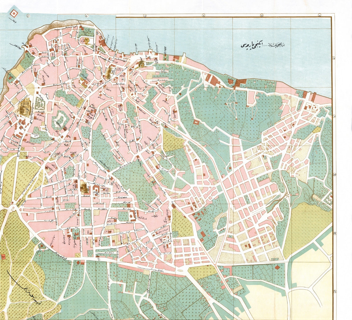 Istanbul Kadıköy & Üsküdar 1918 | Historischer Stadtplan