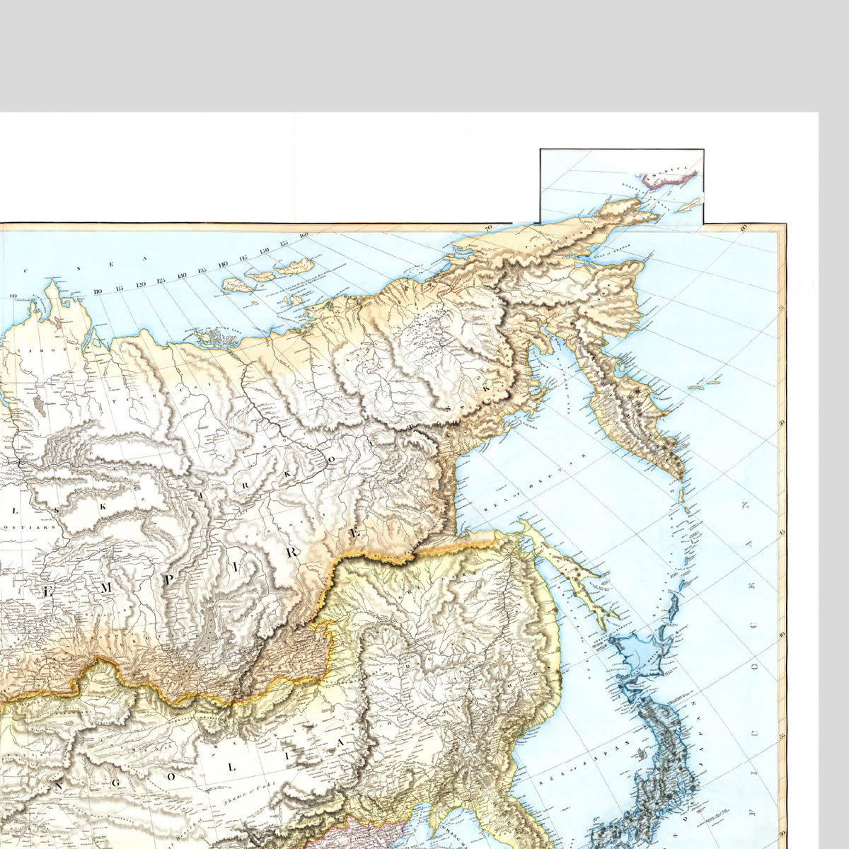 Asien  | 1827 | Vintage Map