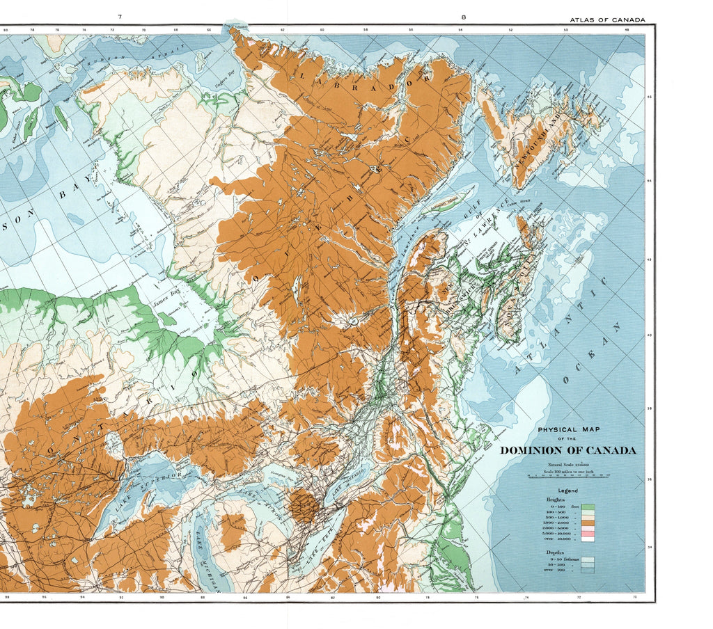Kanada | Landkarte | 1915 / Vintage Map
