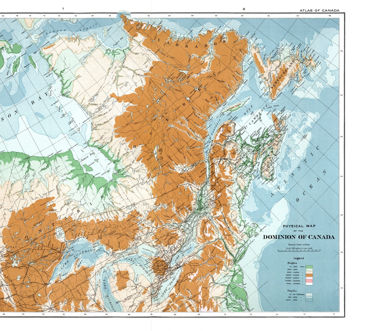 Kanada | Landkarte | 1915 / Vintage Map