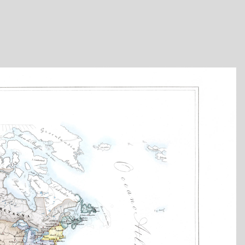Kirchenatlas | Nord-Amerika | Vintage Map