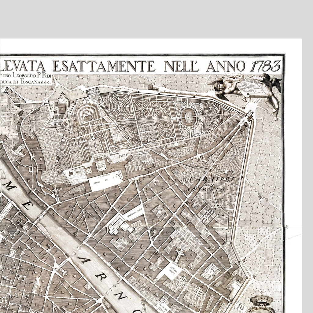 Florenz | Italien | Stadtplan | Vintage Map