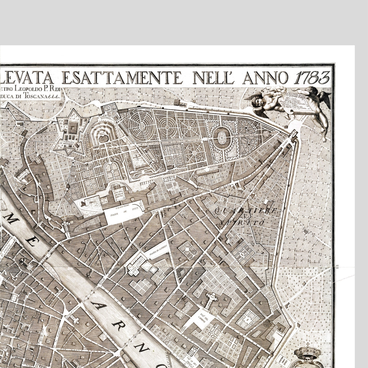 Florenz | Italien | Stadtplan | Vintage Map
