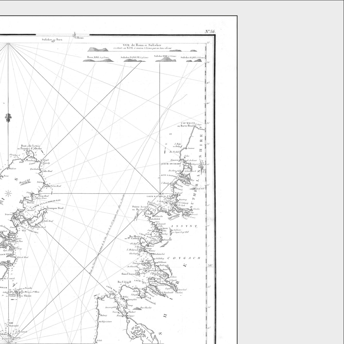 Hebriden Inseln | Schottland | Seekarte | Karte von 1804