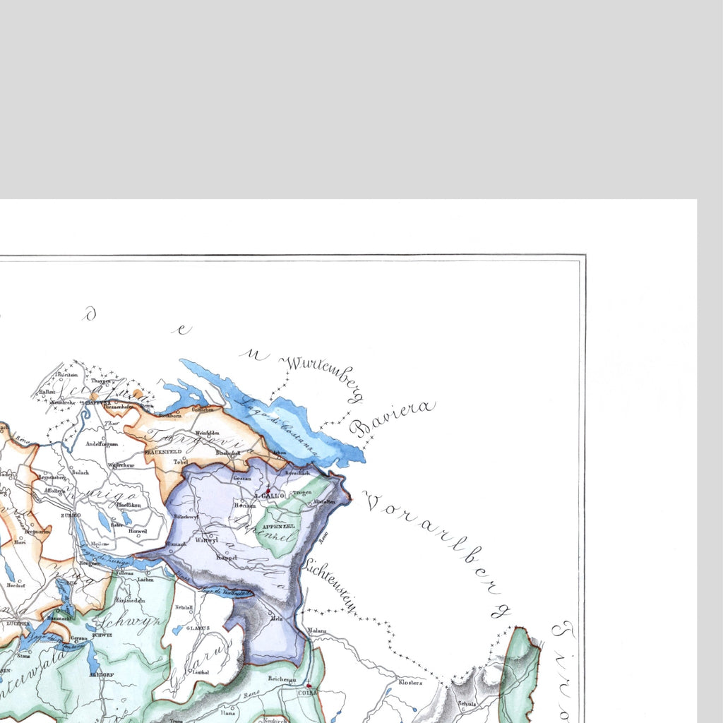 Kirchenatlas | Schweiz | Vintage Map