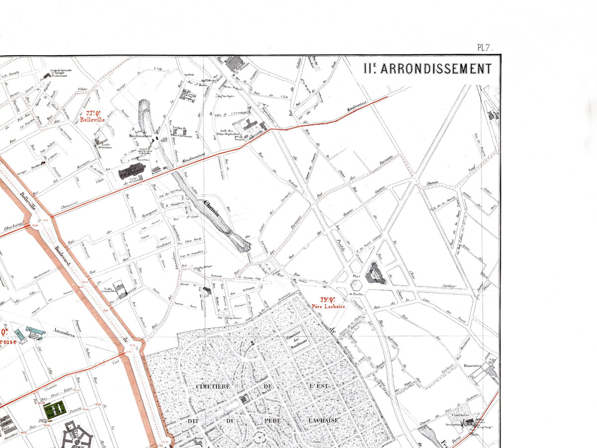 Haussmann | Paris | 12. Arrondissement | Vintage Map