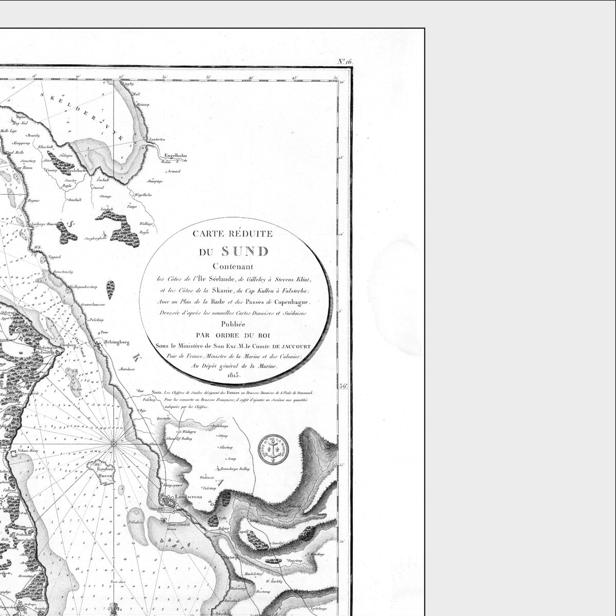 Sund | Öresund| Seekarte | Karte von 1804