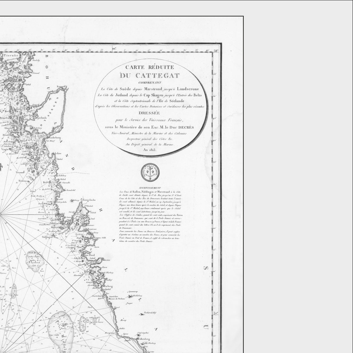 Kattegat | Seekarte | Karte von 1804