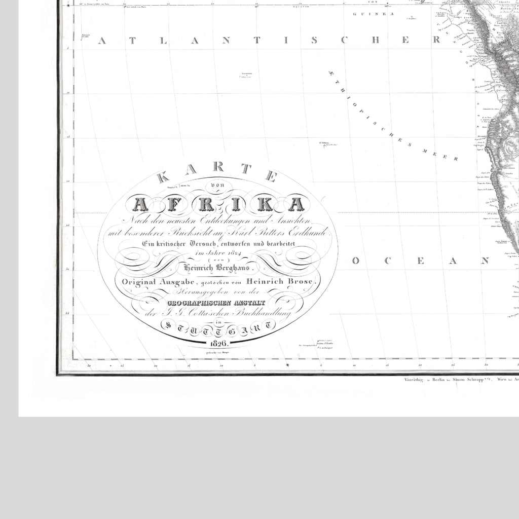Afrika Landkarte | 1826